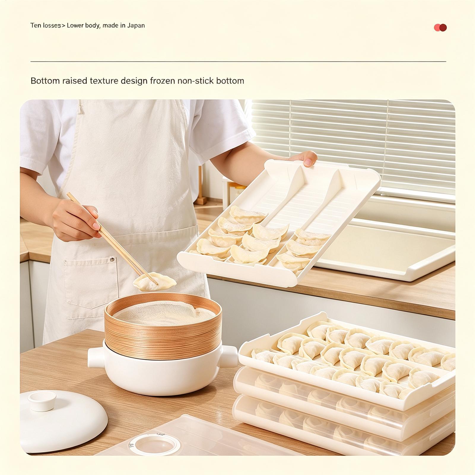 Food Storage Freezer Containers - Dumpling Container For Freezer Pull Out