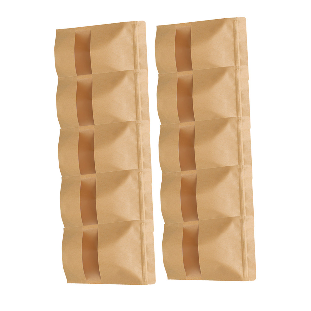 Food Storage And - 50Pcs Eco Friendly Kraft Paper Stand