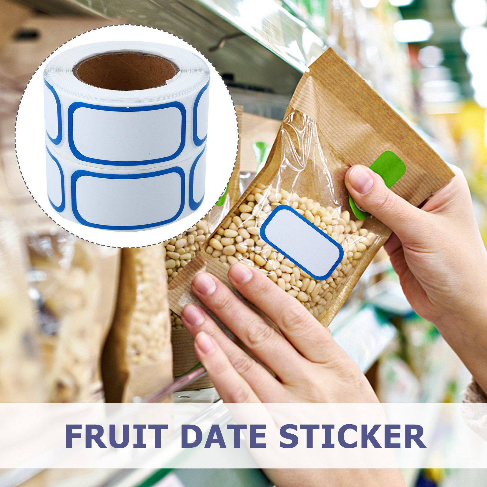 Food Storage Expiration Dates - 6 Rolls Date Label Stickers Food
