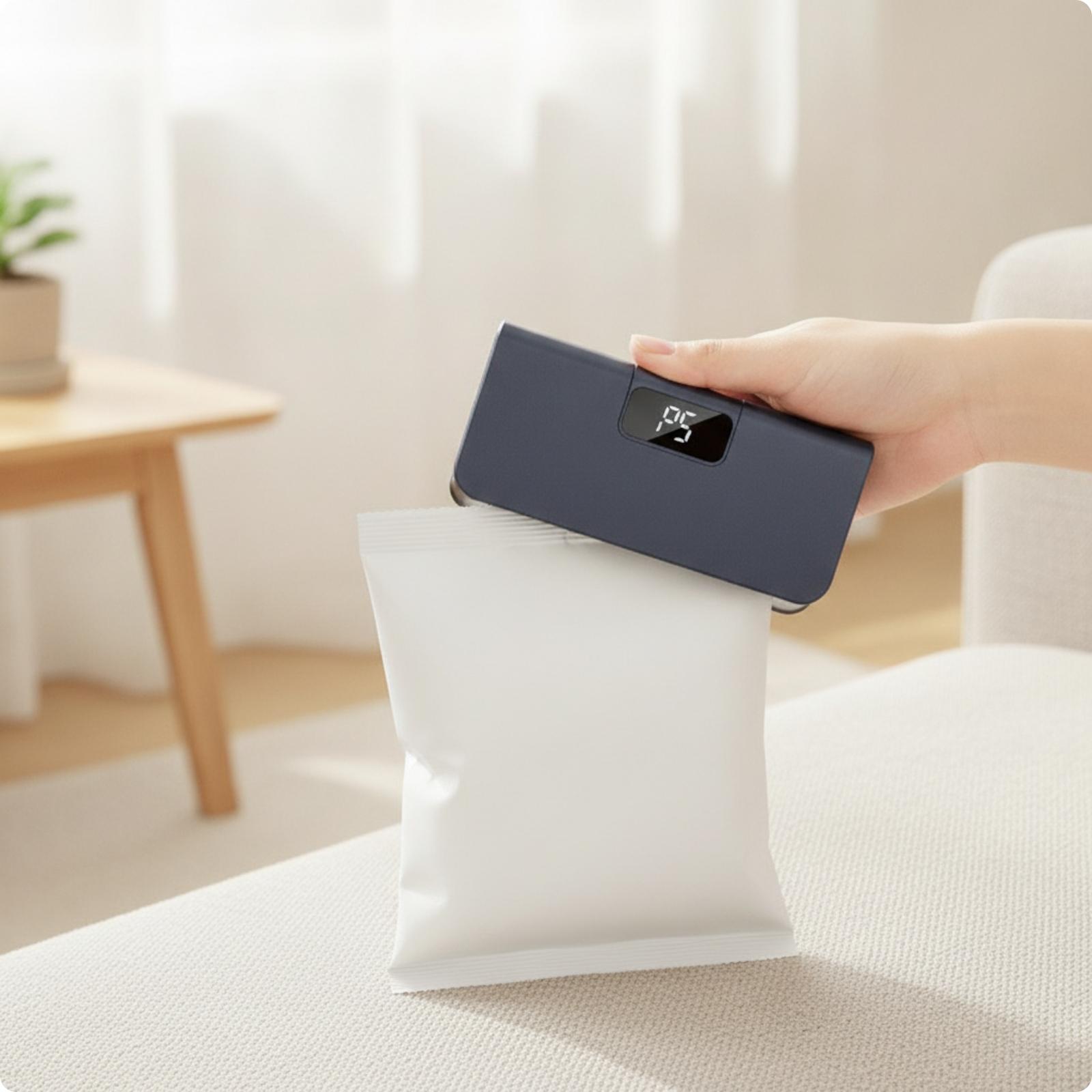 Food Storage Zip Bags - Bag Sealer with Digital Display |