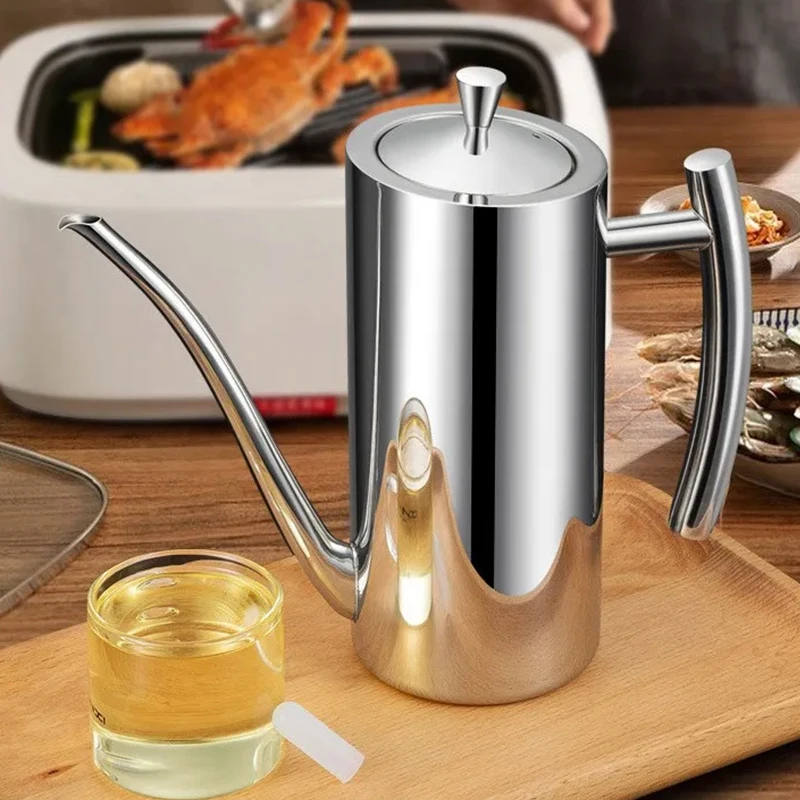 Herb Keeper Container - 500/700/1000ml 304 Stainless Steel Oil Pot