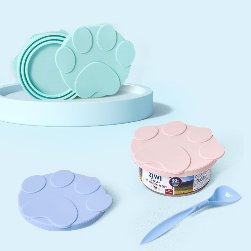 Food Storage With Scoop - New Portable Silicone Dog Cat Canned