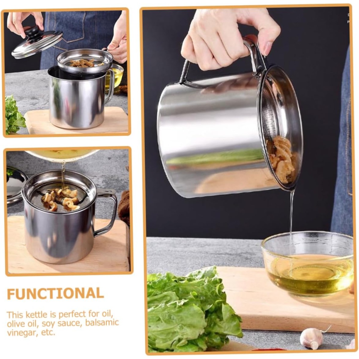 Kitchen Oil Container Can with - Herb Keeper Container recension och pris