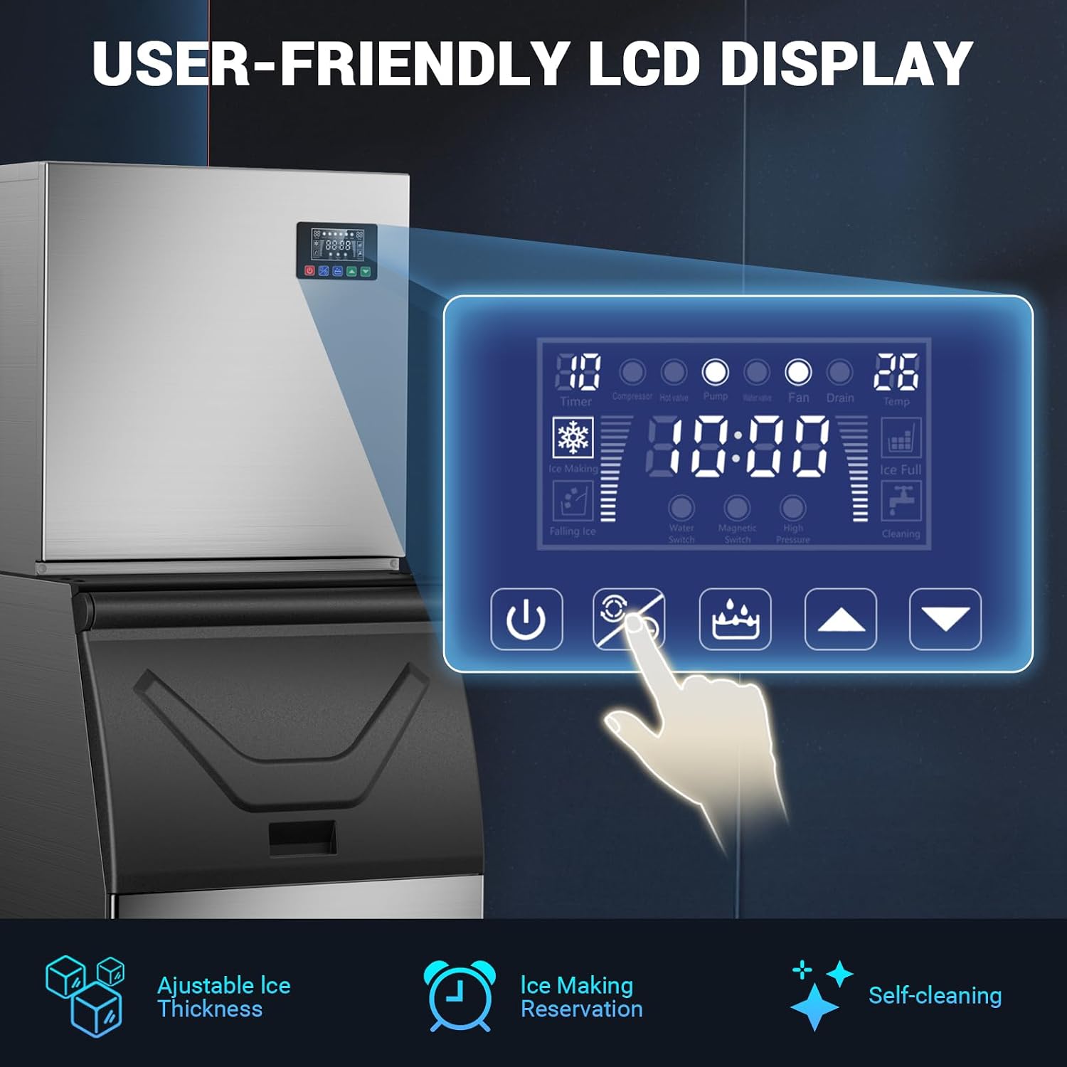 Commercial Ice Maker Machine w - Food Storage Restaurant recension och pris