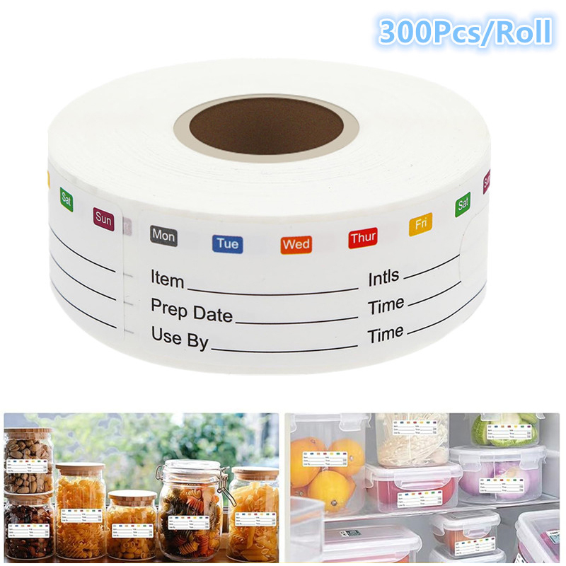 300Pcs/Roll Kitchen Date Food  - Food Storage Expiration Dates recension och pris