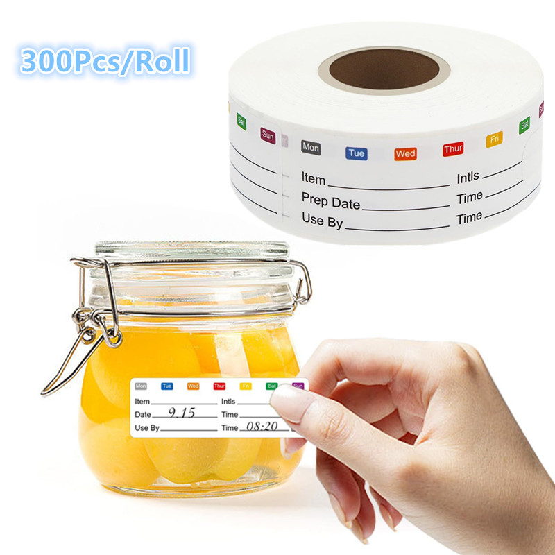 300Pcs/Roll Kitchen Date Food  - Food Storage Expiration Dates recension och pris