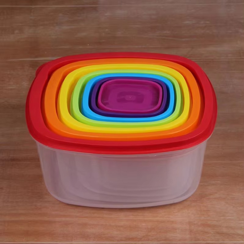 Rainbow 7pcs Food Container Pl - Food Storage And recension och pris