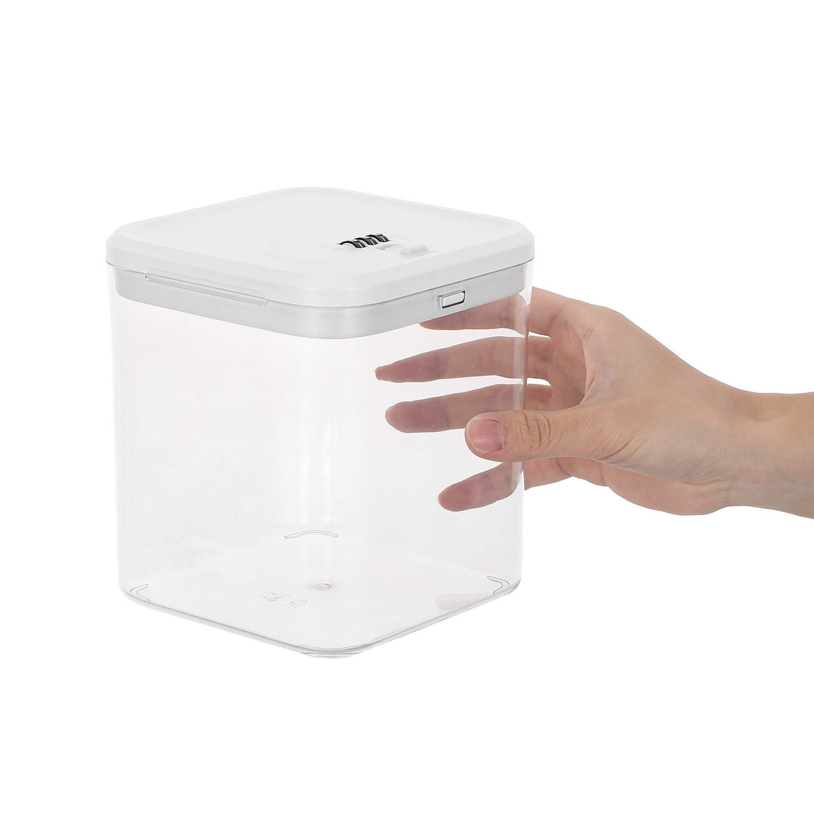 Clear Stackable Lock Box for F - Food Storage Safe recension och pris