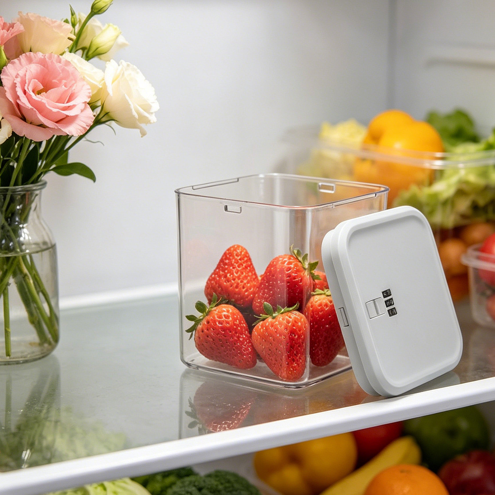 Clear Stackable Lock Box for F - Food Storage Safe recension och pris