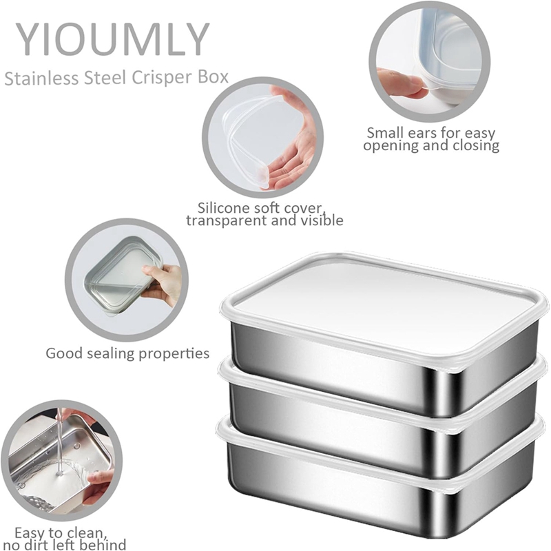 Stainless Steel Containers for - Food Storage Safe recension och pris