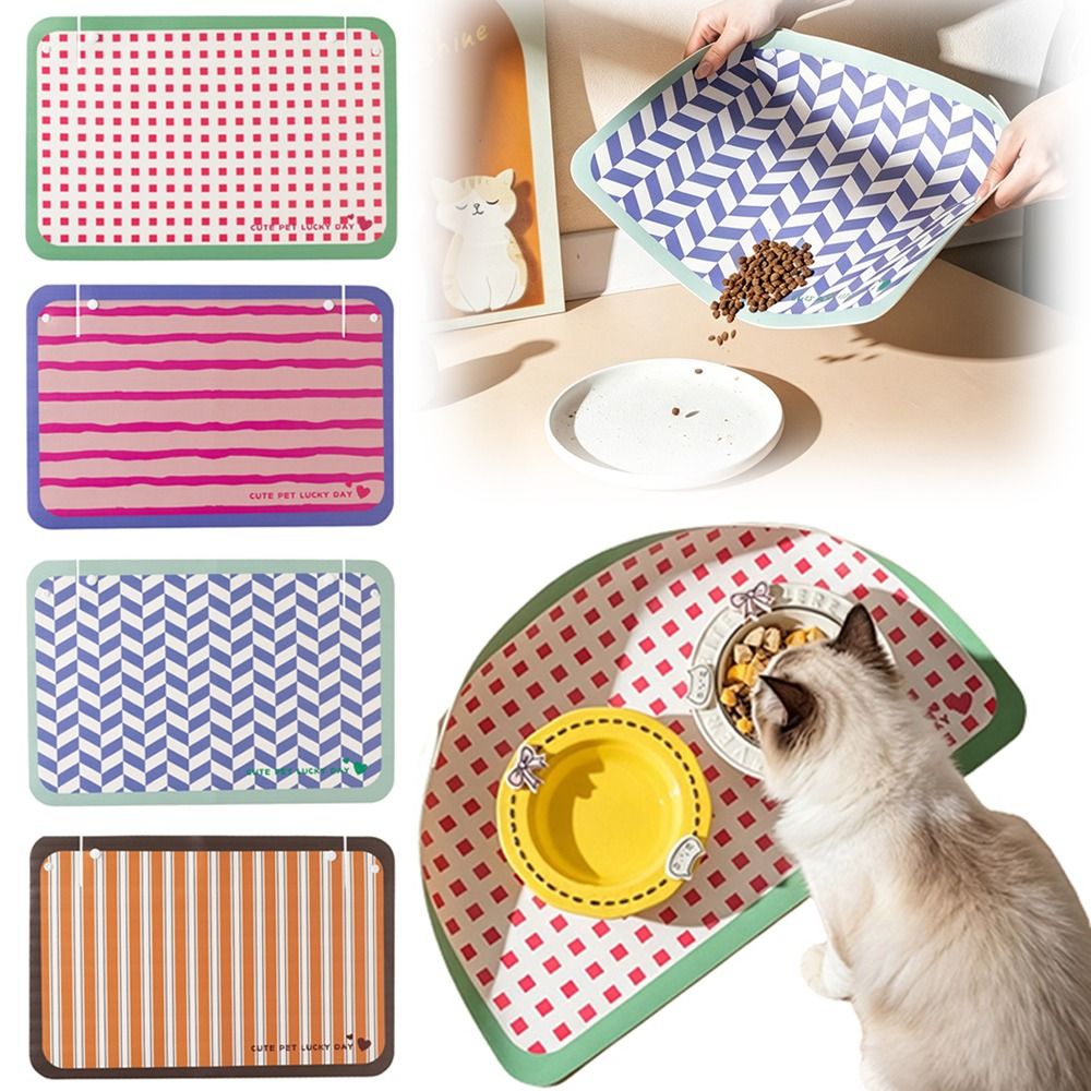 New PU Leather Cat Dog Food Ma - Food Storage With Scoop recension och pris