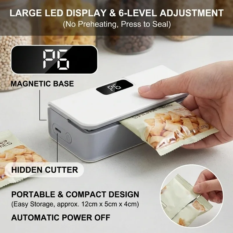 Mini Heat Sealer Plastic Bag H - Food Storage Machine recension och pris