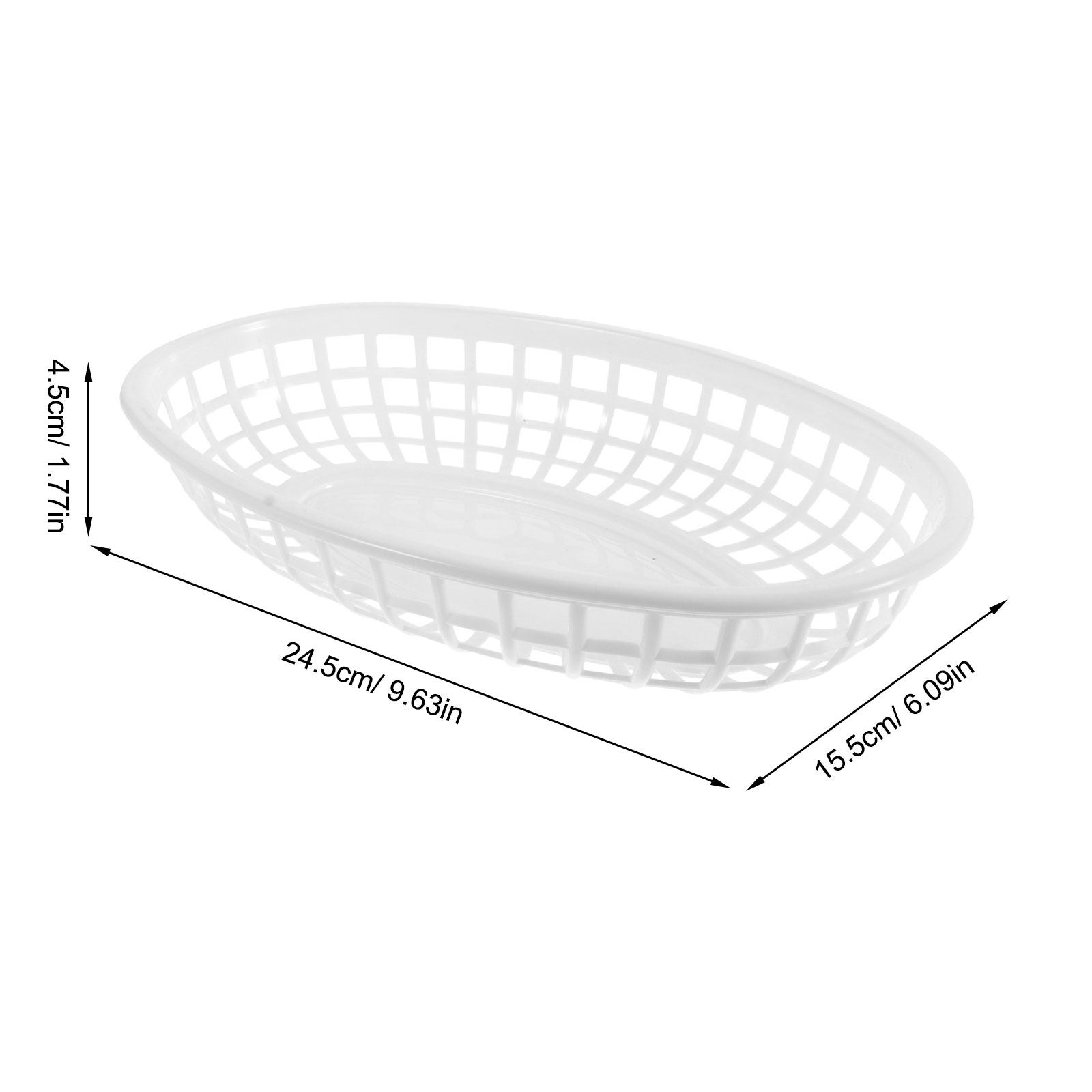4Pcs PP Snack Trays Fruit Bask - Food Storage Restaurant recension och pris