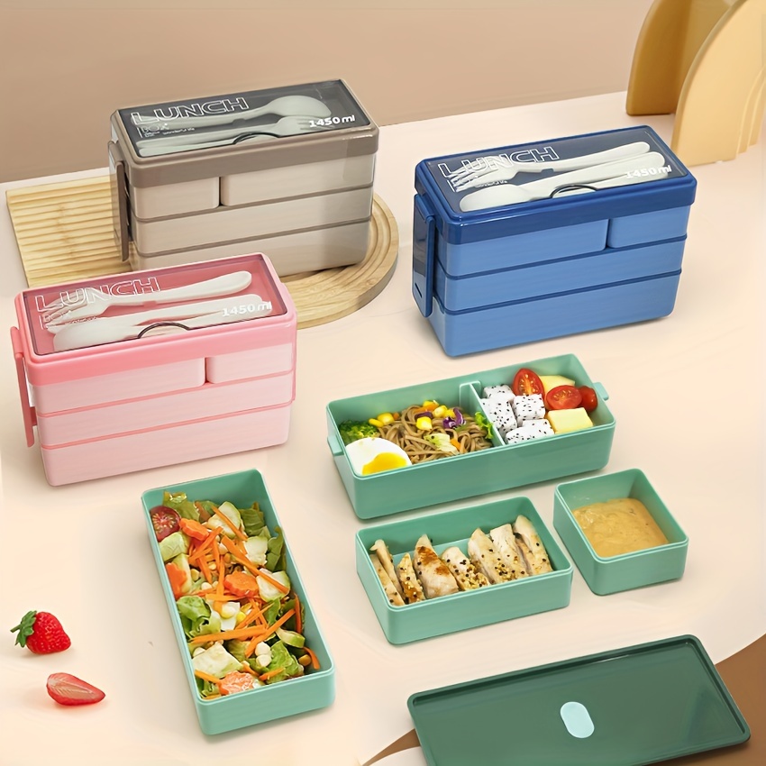 1450ML Bento Lunch Box Large C - Food Storage With Scoop recension och pris