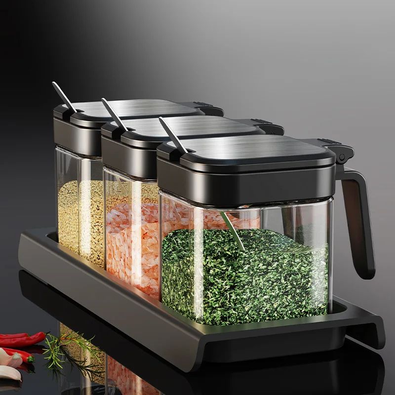 Household Glass Spice Jars Set - Herb Keeper Container recension och pris