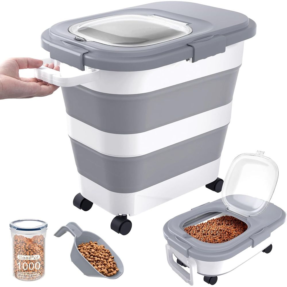 Airtight Dog Food Storage Cont - Food Storage With Scoop recension och pris