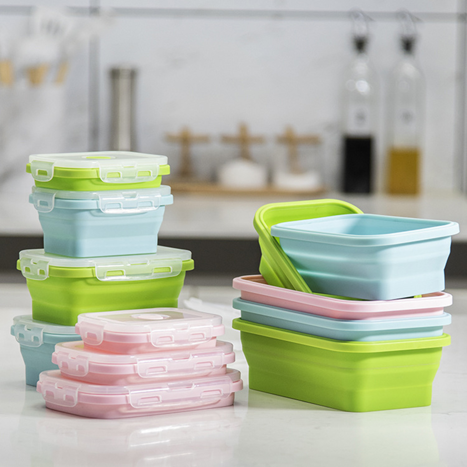 Silicone Lunch Box Food Grade  - Food Storage Safe recension och pris