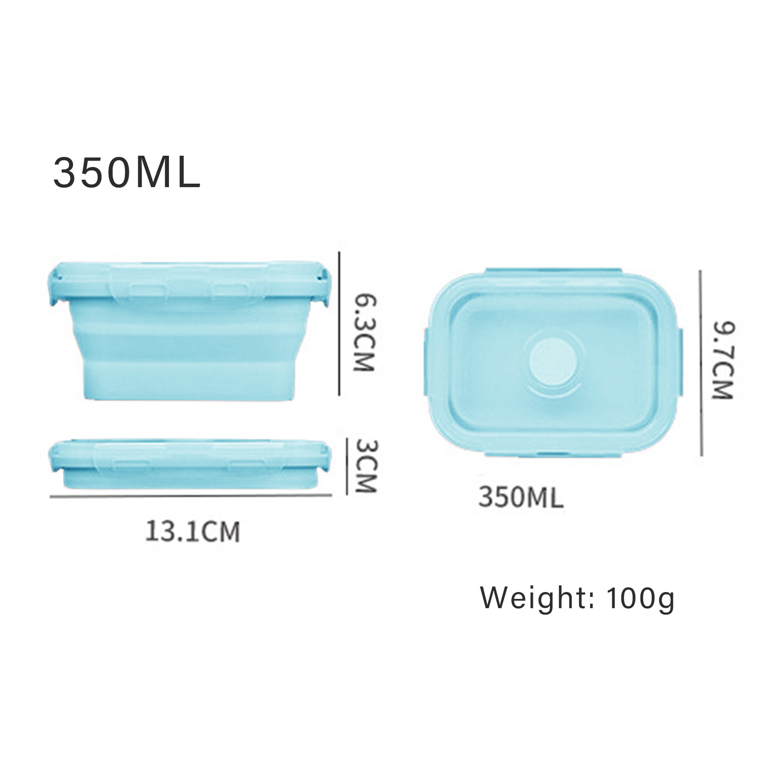 Silicone Lunch Box Food Grade  - Food Storage Safe recension och pris