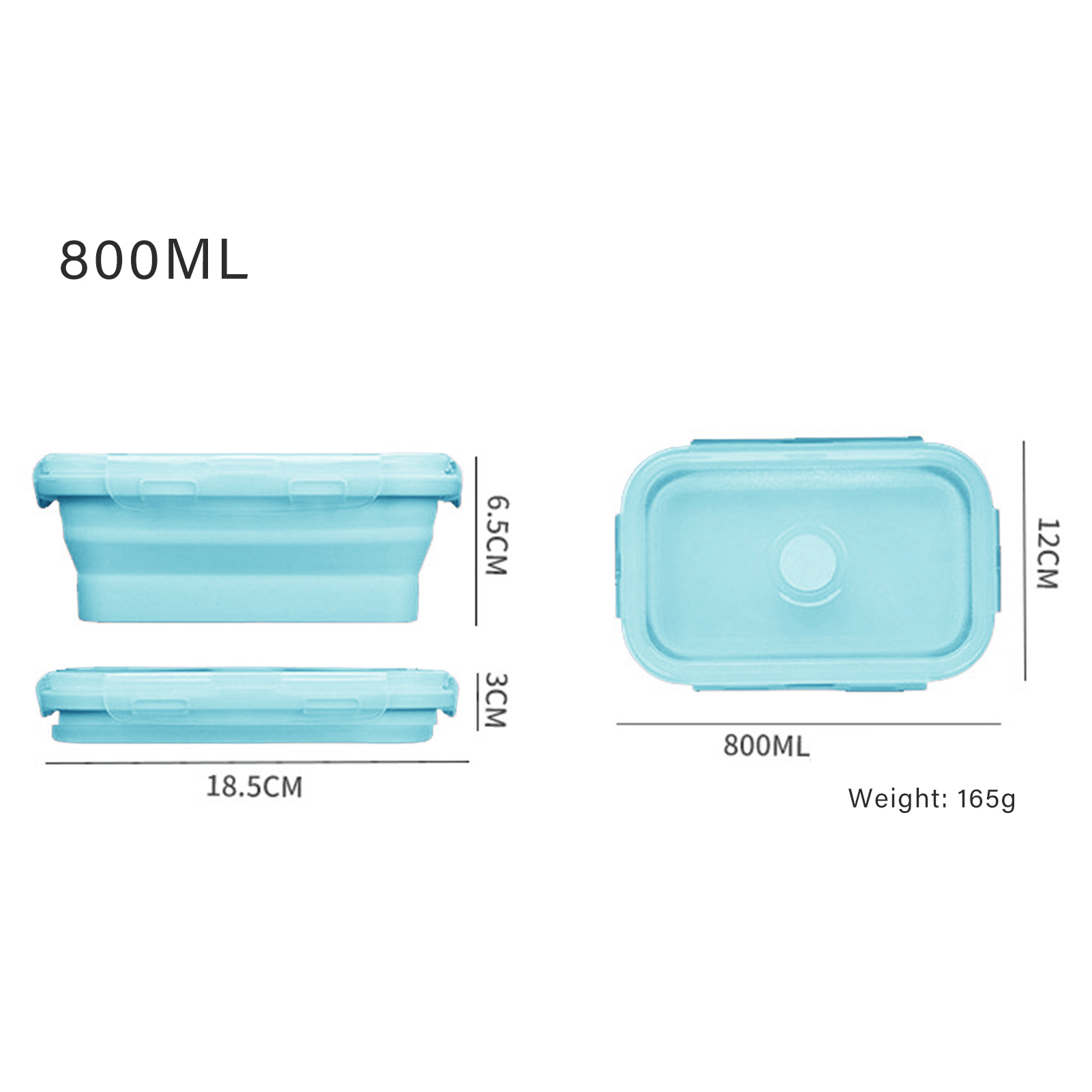 Silicone Lunch Box Food Grade  - Food Storage Safe recension och pris