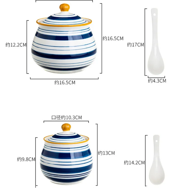 Japanese Ceramic Oil Jar High  - Herb Keeper Container recension och pris
