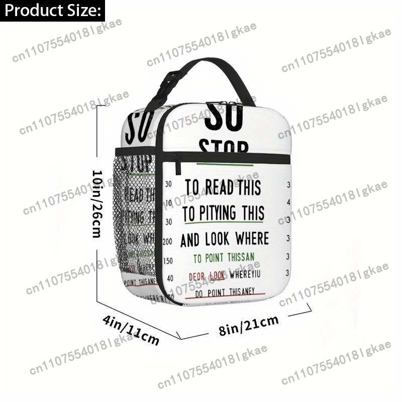 1pc, Eye Chart Humor Printed T - Food Storage Chart recension och pris