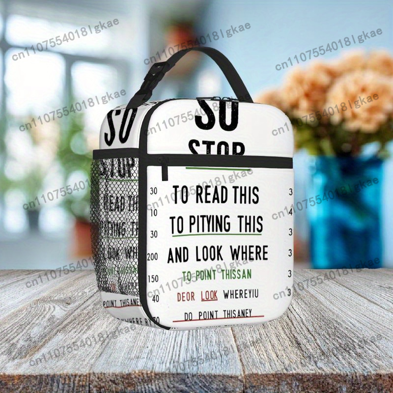 1pc, Eye Chart Humor Printed T - Food Storage Chart recension och pris