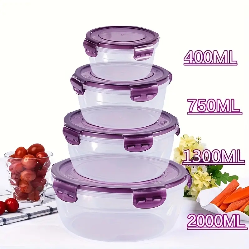 4 Plastic Food Storage Contain - Food Storage Cupboard recension och pris