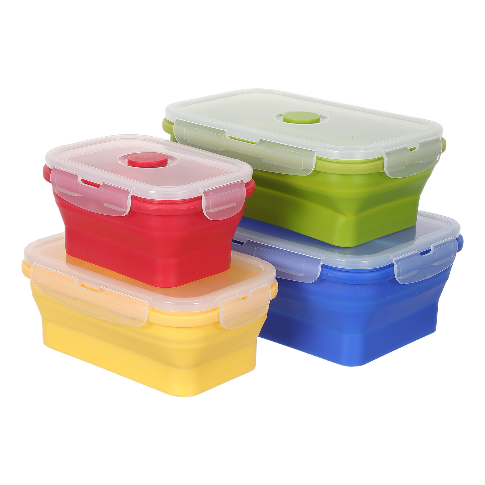 4Pcs Foldable Silicone Lunch B - Food Storage Safe recension och pris