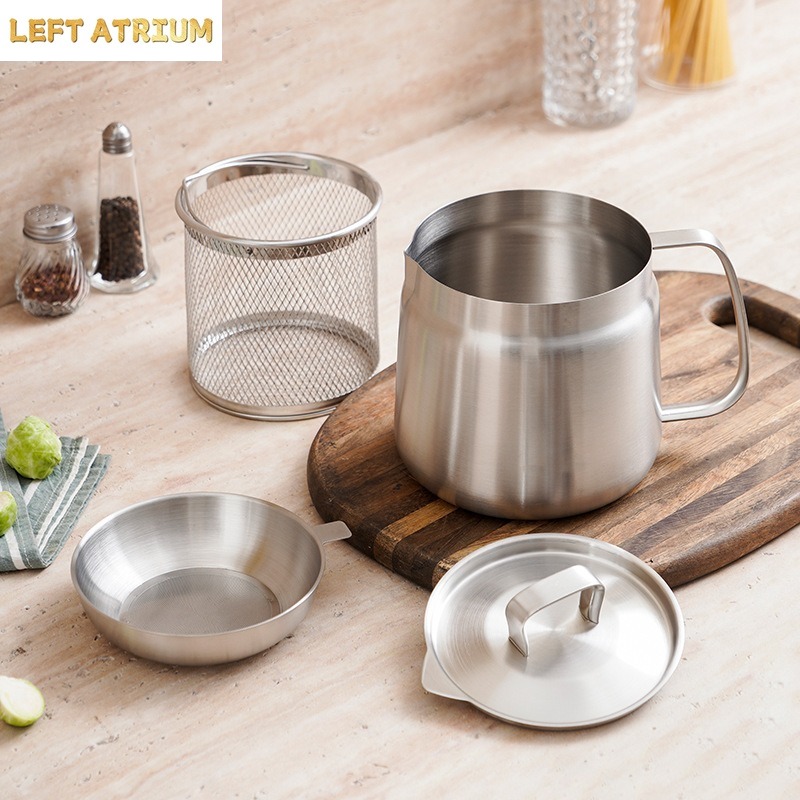 2.0L Stainless Steel Oil Filte - Herb Keeper Container recension och pris