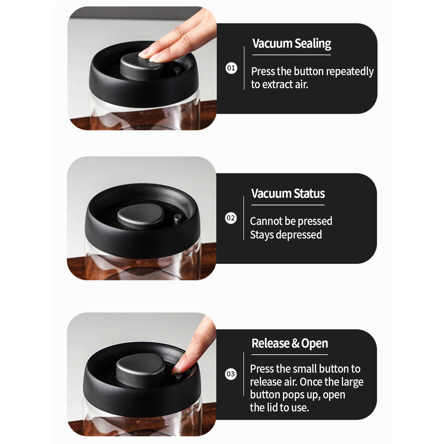 OANKR Vacuum Coffee Canister 5 - Food Storage Machine recension och pris