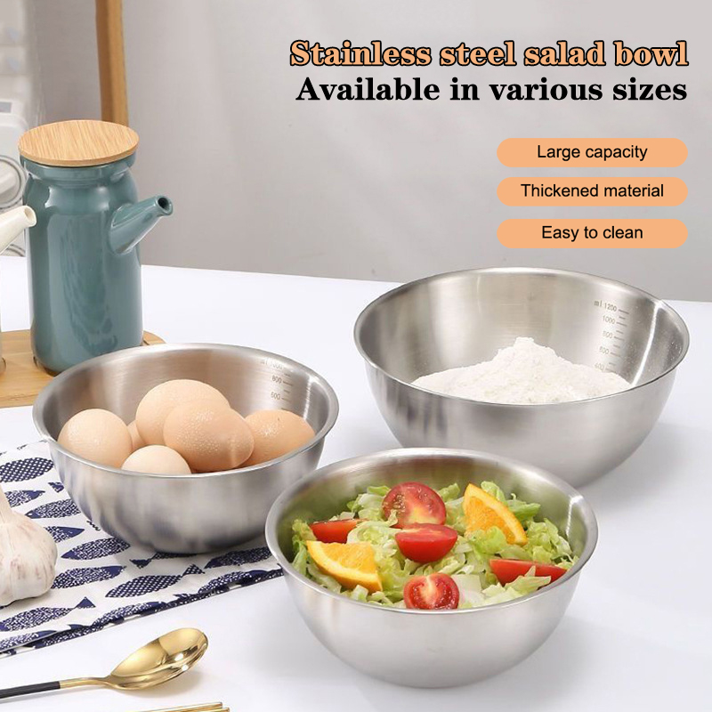 1PC Stainless Steel Bowl Set W - Food Storage Essentials recension och pris