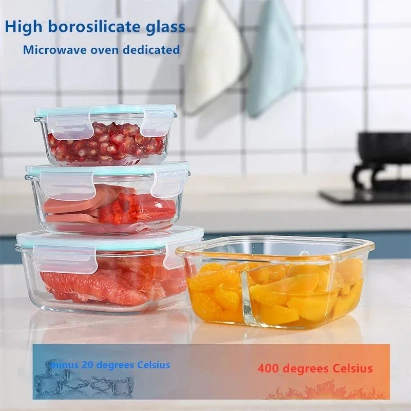 Glass Fresh-Keeping Box High B - Food Storage Freezer Containers recension och pris