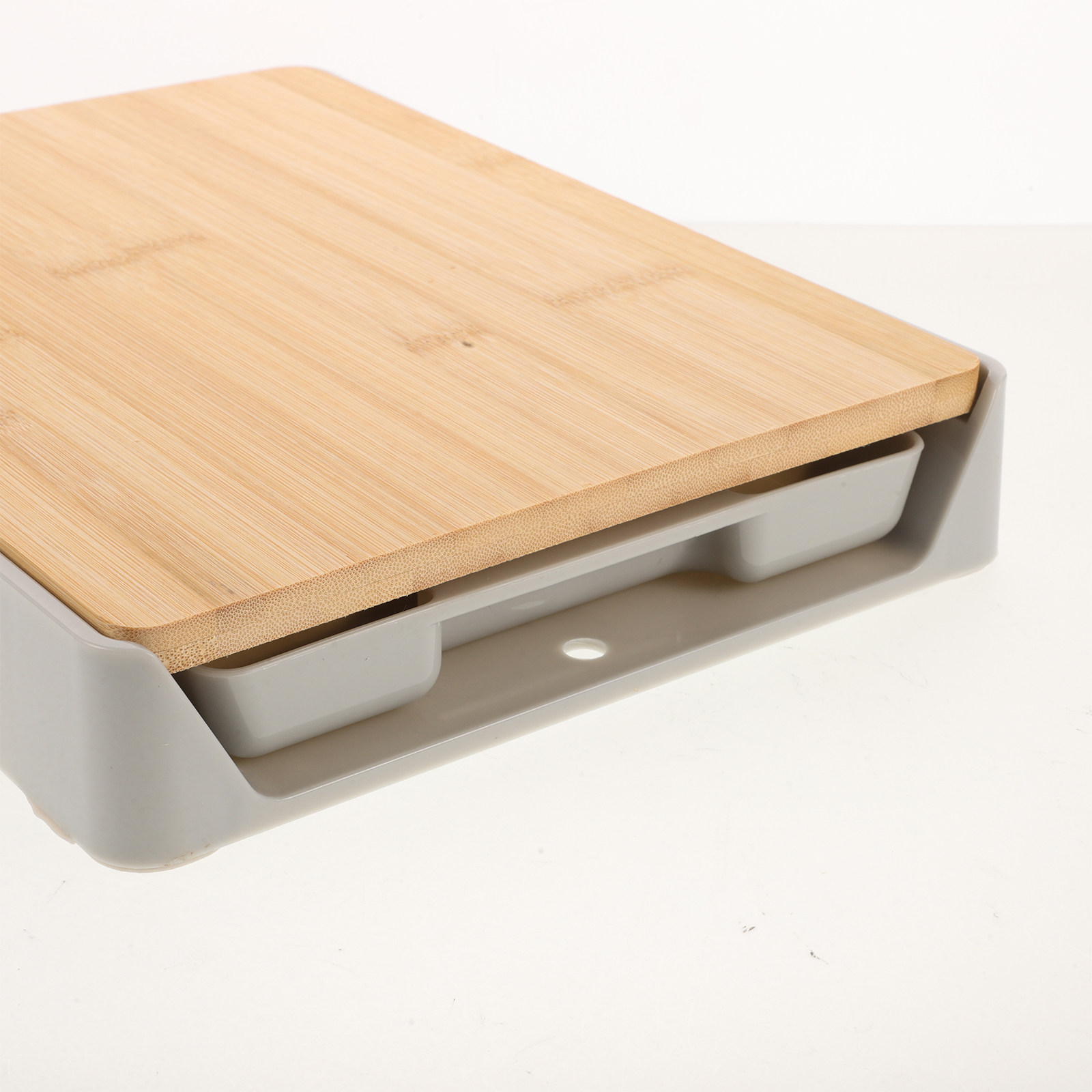 Cutting Board with Slide-Out S - Food Storage And recension och pris