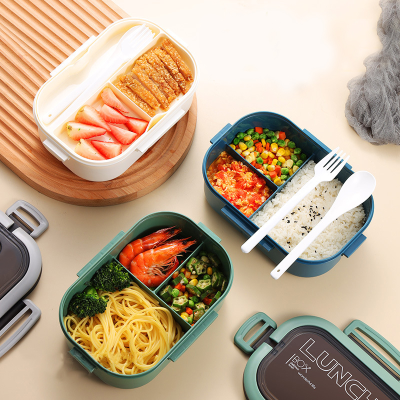 Single Double-layer Lunch Box  - Food Storage Safe recension och pris