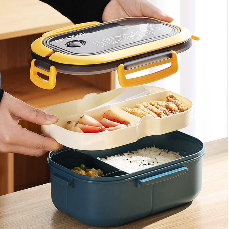 Single Double-layer Lunch Box  - Food Storage Safe recension och pris