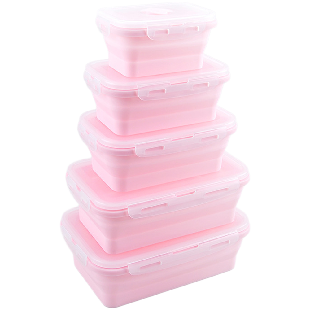 Foldable Silicone Lunch Box Se - Food Storage Safe recension och pris
