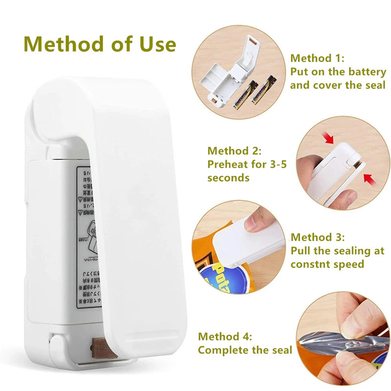 Portable Bag Heat Sealer Plast - Food Storage Machine recension och pris