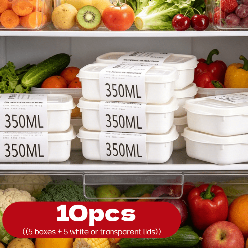 10Pcs Reusable Stackable Food  - Food Storage Freezer Containers recension och pris
