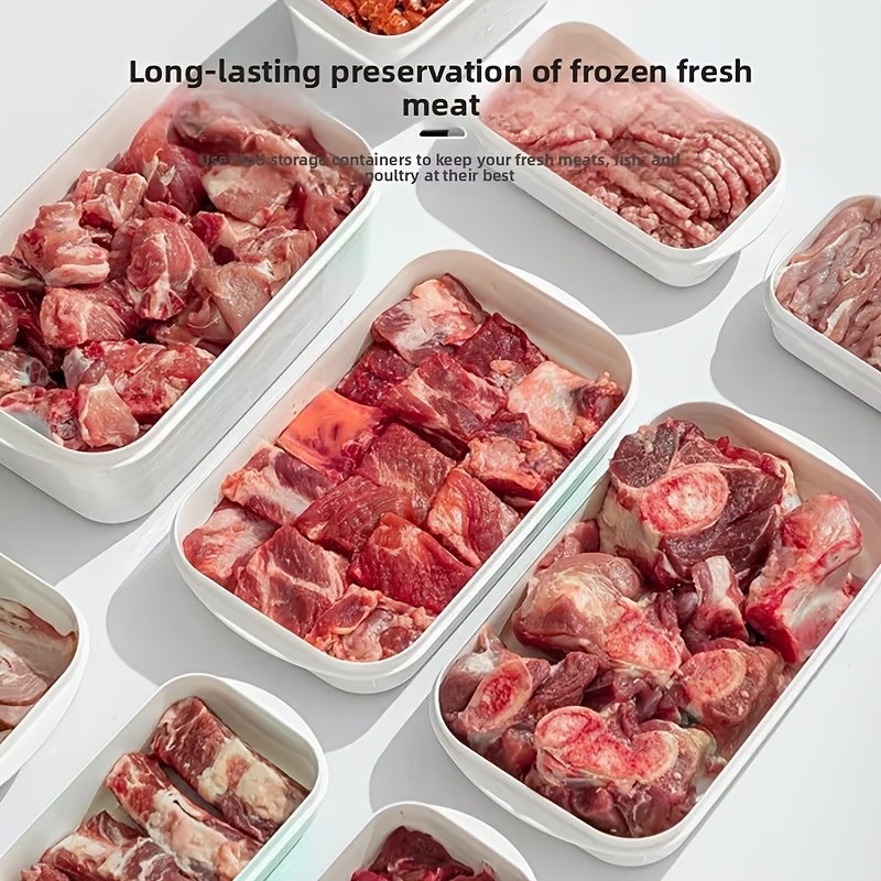 10Pcs Reusable Stackable Food  - Food Storage Freezer Containers recension och pris
