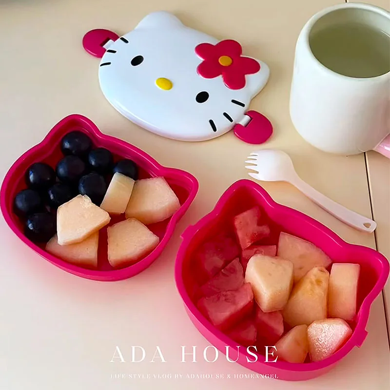 Cute Hello Kitty Shaped Lunch  - Food Storage With Scoop recension och pris