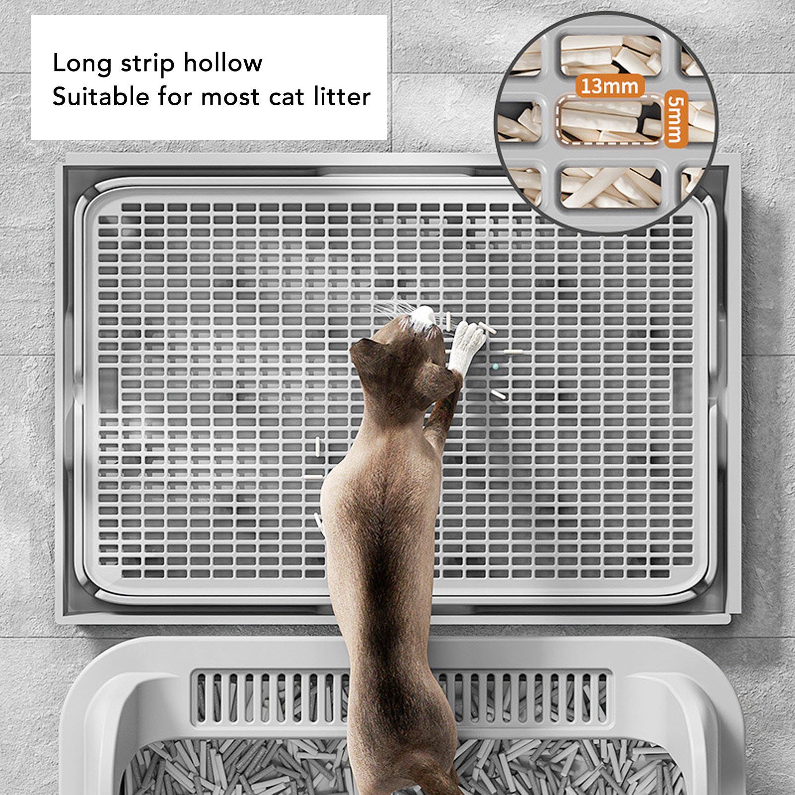 Cat Litter Trapping Mat Cat Li - Food Storage With Scoop recension och pris