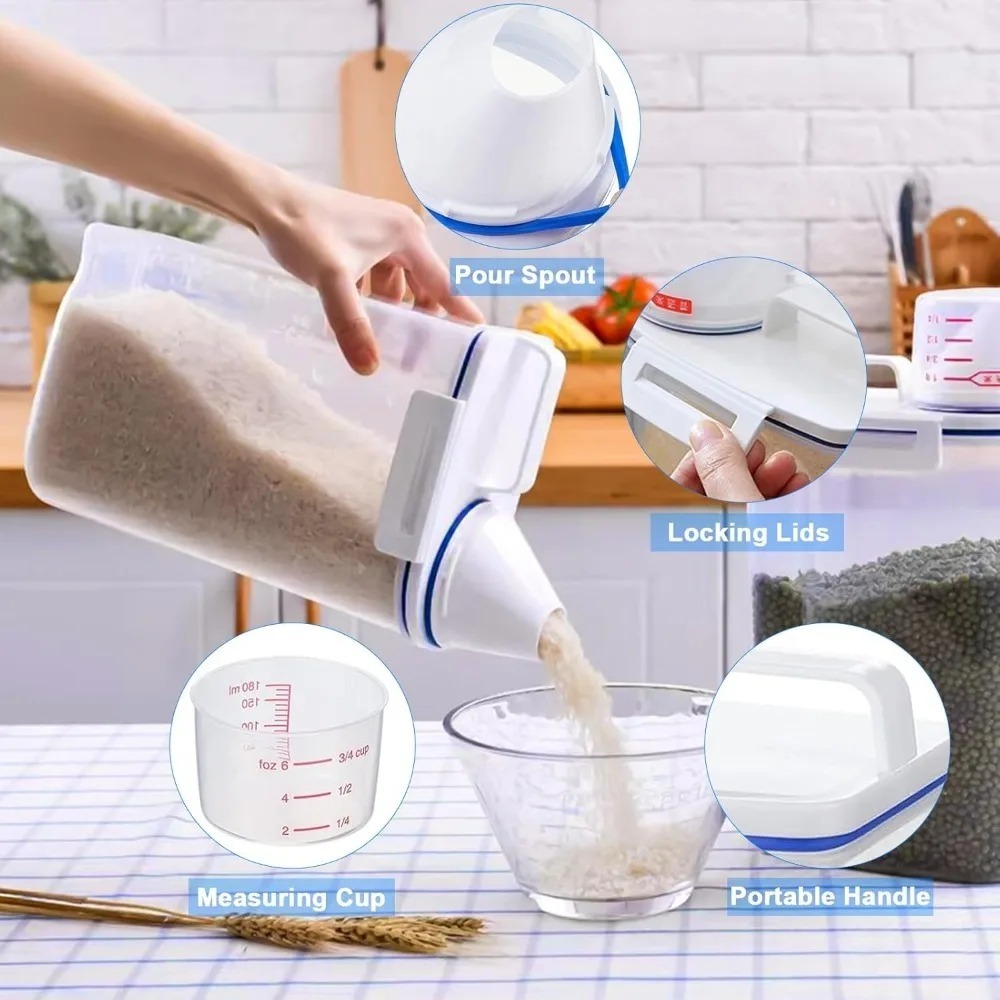 Rice Dry Food Storage Containe - Food Storage Order recension och pris