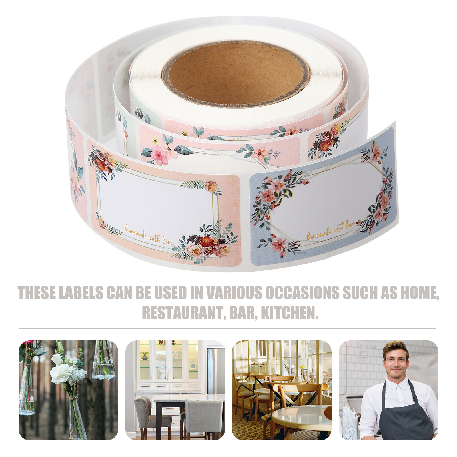 3 Rolls Blank Name Stickers Fl - Food Storage Expiration Dates recension och pris