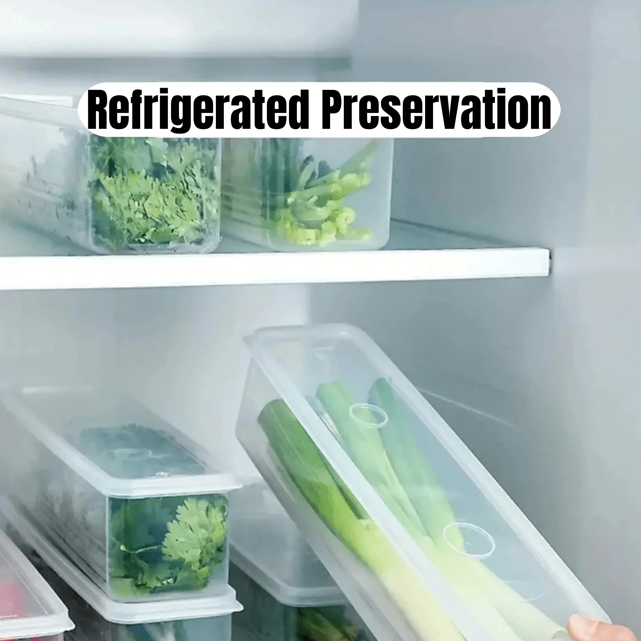 1/4Pcs Refrigerator Storage Bo - Herb Keeper Container recension och pris