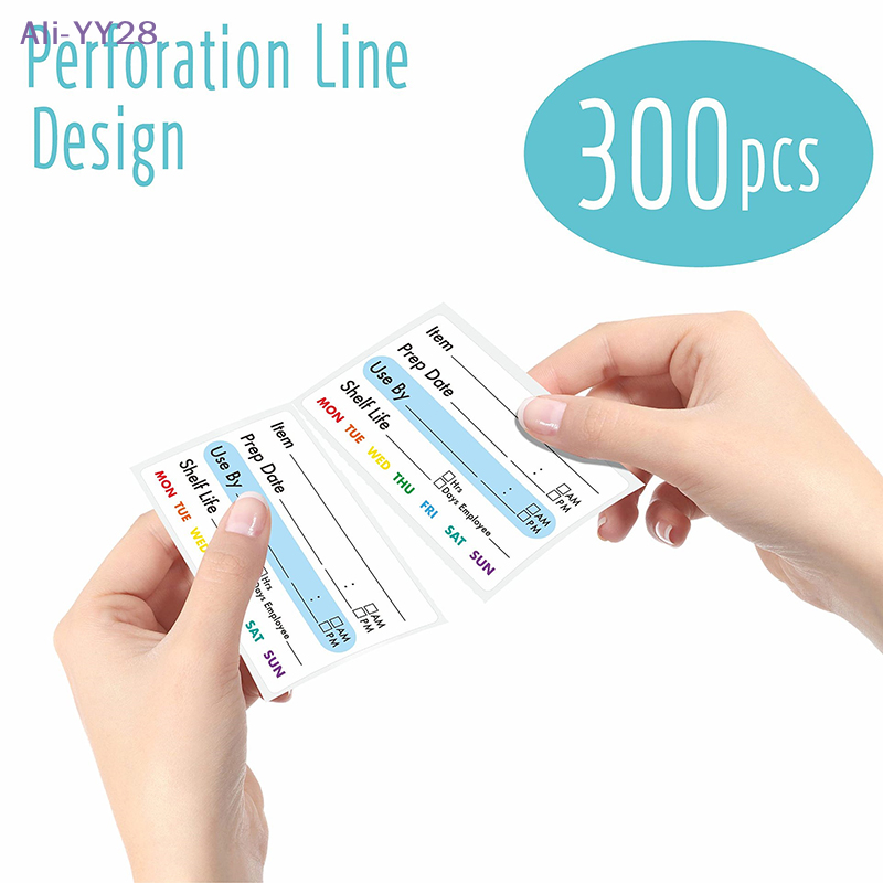【YY28】300Pcs/Roll Kitchen Food - Food Storage Expiration Dates recension och pris