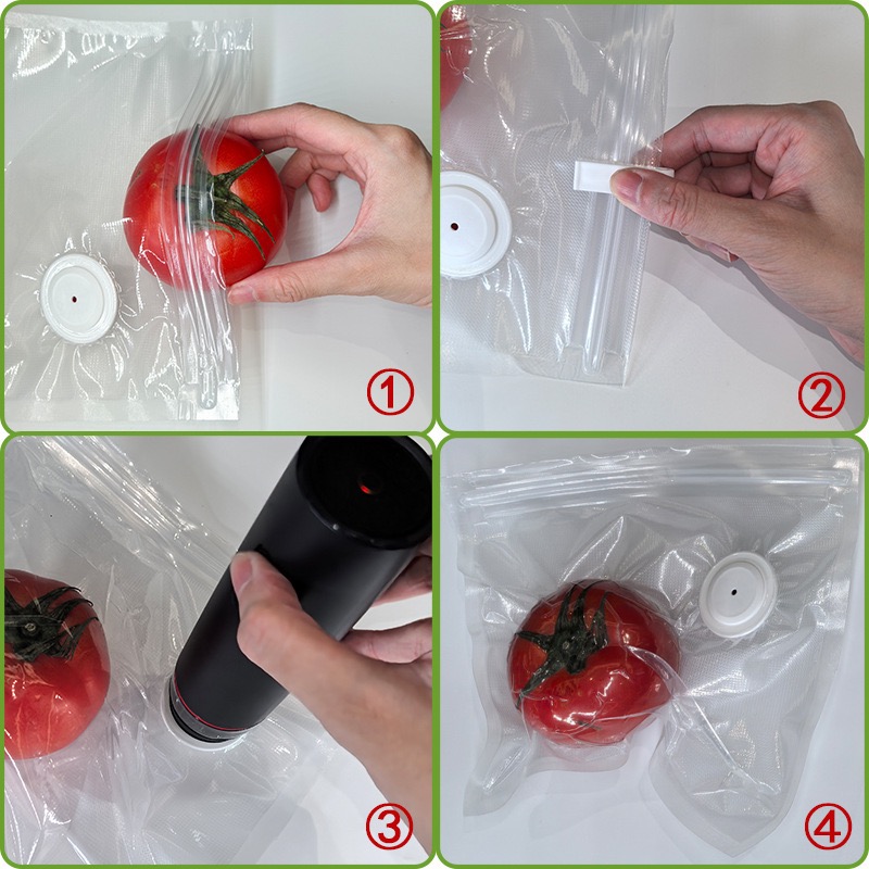 New Reusable Air Vacuum Storag - Food Storage Zip Bags recension och pris