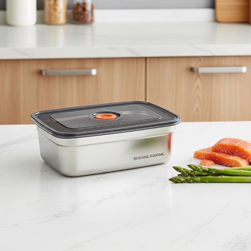 Stainless Steel Sealed Lunch B - Food Storage Safe recension och pris