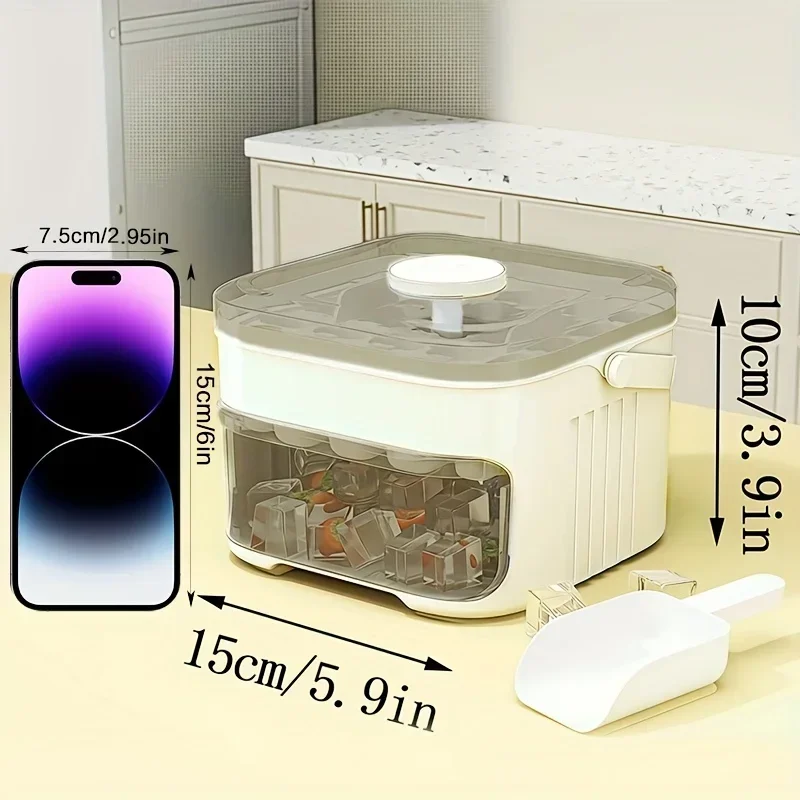 Cube Ice Maker with Easy Press - Food Storage Cupboard recension och pris