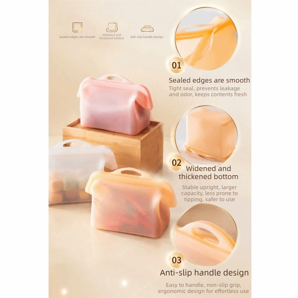 Leak Proof Silicone Food Stora - Food Storage And Temperature recension och pris