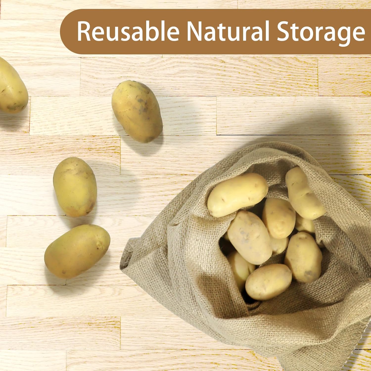 1 Pack Potato Sacks Burlap Bag - Food Storage Roots recension och pris